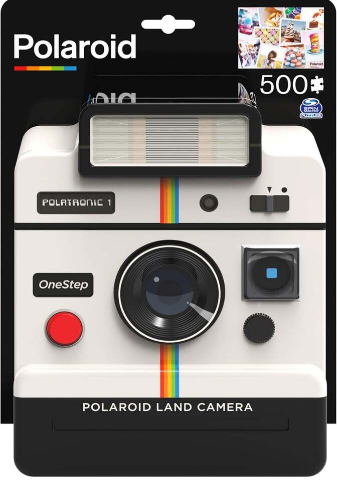 Polaroid 500-Piece World Traveler Jigsaw Puzzle in 3D Tin Container